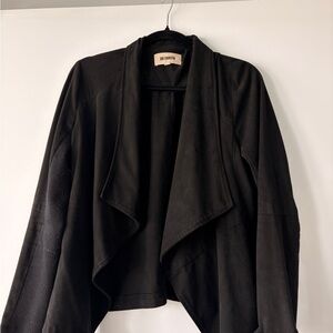 BB Dakota Women's Draped Black Blazer